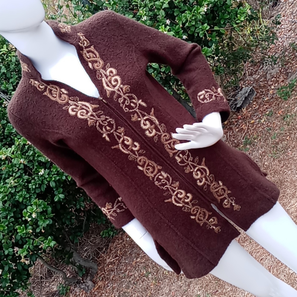 Cold Water Creek Knitted Sweater Jacket